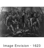 #1623 Christopher Columbus On Board His Ship