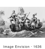 #1636 The Landing Of Columbus At San Salvador