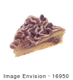 #16950 Picture Of One Slice Of A Cherry Flavored Danish With Icing
