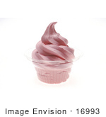 #16993 Picture Of A Strawberry Flavored Frozen Yogurt Ice Cream Dessert