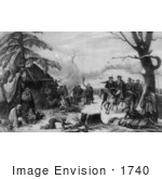 #1740 General George Washington And Lafayette Valley Forge 1777