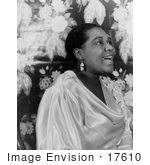 #17610 Picture Of Blues Singer Bessie Smith In A Satin Dress Singing