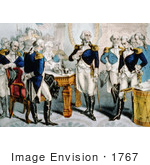 #1767 Washington Taking Leave Of The Officers Of His Army