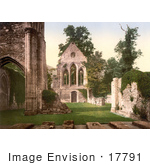 #17791 Photo Of The Interior Ruins Of Valle Crucis Abbey In Llangollen Wales