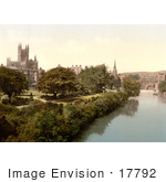 #17792 Photo Of Pulteney Bridge And The Abbey Church Of Saint Peter/Bath Abbey On The Banks Of River Avon