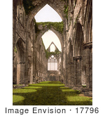 #17796 Photo Of The Interior Ruins Of Tintern Abbey Looking West England