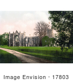 #17803 Photo Of A Dirt Road And Lawn At Newstead Abbey Notts England