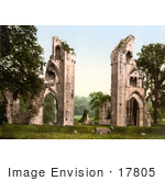 #17805 Photo Of The Ruins Of Glastonbury Abbey In Glastonbury Somerset England