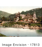 #17813 Photo Of The Ruins Of The Tintern Abbey On The Shore Of The River Wye Tintern England