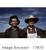 #17870 Photo Of A Homesteader Couple In Pie Town New Mexico 1940