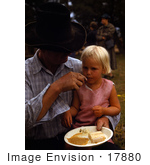 #17880 Photo Of A Dad Feeding His Little Daughter