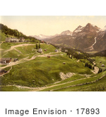 #17893 Picture Of The Village Of Arosa Grisons Or Graubunden In Switzerland