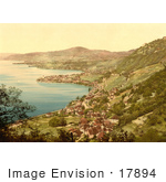 #17894 Picture Of The Villages Of Montreux Veytaux And Territet On Geneva Lake Vevey