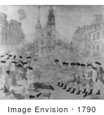 #1790 Black And White Version Of The Bloody Massacre Perpetrated In King Street Boston On March Revere