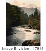 #17914 Picture Of Jungfrau And Silberhorn Mountains Lutschine River Swiss Alps Switzerland