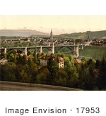 #17953 Picture Of Aare River And Alps Berne Switzerland