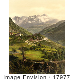 #17977 Picture Of The Village Of Stalden Switzerland