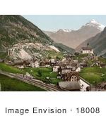 #18008 Picture Of The Village Of Wassen St Gotthard Pass Uri Switzerland