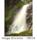#18010 Picture Of A Waterfall At Berisal Along The Simplon Pass In The Swiss Alps Valais Switzerland