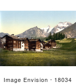 #18034 Picture Of The Saas Fee Village Valais Switzerland