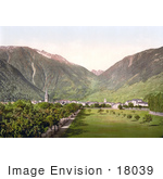 #18039 Picture Of The Village Of Martigny And Forclaz Pass Valais Switzerland