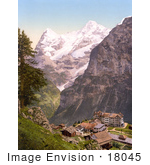 #18045 Picture Of Hotel Des Alps In The Village Of Murren Bernese Oberland Switzerland
