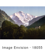 #18055 Picture Of Jungfrau Mountain In The Swiss Alps Bernese Oberland Switzerland