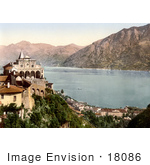 #18086 Picture Of The Madonna Del Sasso Above Locarno And Lake Maggiore Ticino Tessin Switzerland