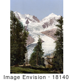 #18140 Photo Of Piz Roseg Glacier Upper Engadine Grisons Switzerland