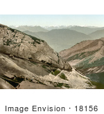 #18156 Photo Of The Cogweel Railway On The Side Of Pilatus Mountain Switzerland