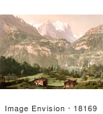 #18169 Photo Of Wellhorn And Wetterhorn Mountains Bernese Alps Bernese Oberland Switzerland