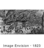 #1823 Burning Of New York By The Americans