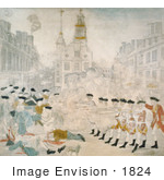 #1824 The Bloody Massacre 1770 King Street Boston