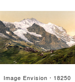 #18250 Photo Of Hotel Jungfrau In Murren Silberhorn And Jungfrau Mountains Scheidegg Bernese Oberland Switzerland