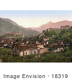 #18319 Photo Of Crops Castles And Buildings In Bellinzona Lugano Tessin Switzerland