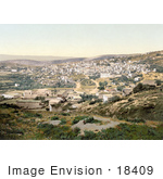 #18409 Photo Of Nazareth As Seen From The Road To Cana Holy Land Israel