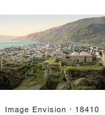 #18410 Photo Of City Of Tiberias On The Sea Of Galilee Holy Land Israel