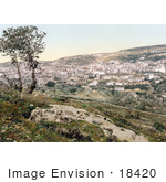 #18420 Photo Of The City Of Nazareth Holy Land Israel