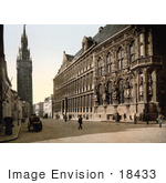 #18433 Photo Of The Belfry Tower Near The Hotel De Ville Ghent Belgium