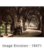 #18471 Photo Of The Cloister At St Bavon Abbey In Ghent Belgium