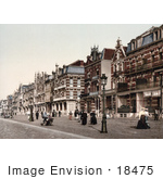 #18475 Photo Of Tourists Strolling On The Street Blankenberghe Belgium