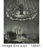 #18601 Photo Of The Ascension Of Jesus Christ With Angels And The 12 Apostles