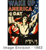#1863 Wake Up America Day April 19 1917