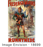 #18699 Photo Of Frederick Warde As Robin Hood In Runnymede