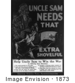 #1873 Uncle Sam Needs That Extra Shovelful