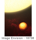 #18738 Photo Of Upsilon Andromedae B Near Its Sun