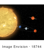 #18744 Photo Of A Hypothetical Solar System Around A Sun