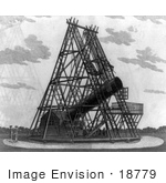 #18779 Photo Of William Herschel’S 40 Foot Telescope