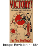#1884 Victory! Congress Passes Daylight Saving Bill Uncle Sam