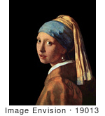 #19013 Photo Of The Girl With A Pearl Earring By Johannes Vermeer